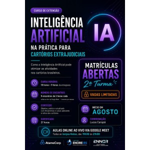 Inteligência Artificial na Prática para Serventias Extrajudiciais - 2ª Turma